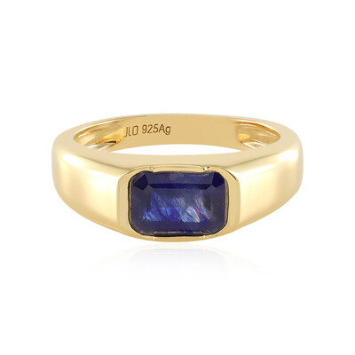 Anello in argento con Zaffiro Blu del Madagascar
