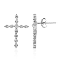 Orecchini in argento con Topazio Bianco