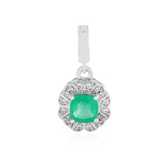 Ciondolo in argento con Smeraldo Russo