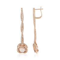 Orecchini in oro con Morganite Pesca AAA (de Melo)