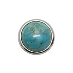 Ciondolo in argento con Turchese Kingman Mohave Blu