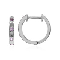 Orecchini in argento con Zaffiro Ceylon Porpora (non riscaldato)