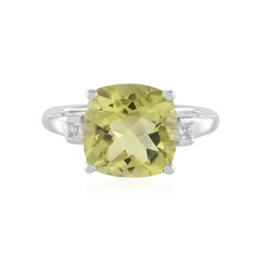 Anello in argento con Quarzo Limone