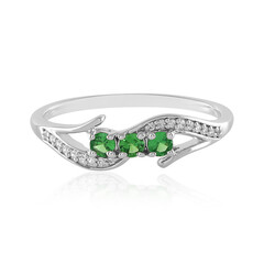 Anello in argento con Tsavorite