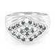 Anello da uomo placcato in platino con Diamante Fancy