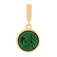 Ciondolo in argento con Uvarovite
