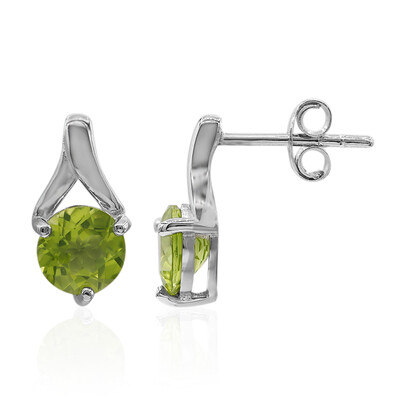 Orecchini in argento con Peridoto della Birmania