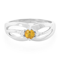 Anello in argento con Zaffiro Giallo