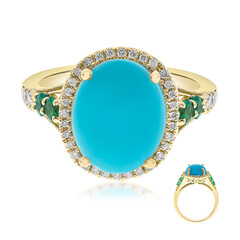 Anello in oro con Turchese