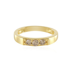 Anello in argento con Diamante Champagne I3