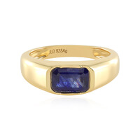 Anello in argento con Zaffiro Blu del Madagascar