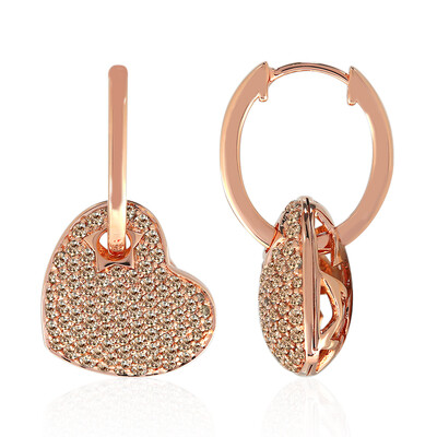 Orecchini in oro con Diamante Rose de France SI1 di Argyle (Annette)