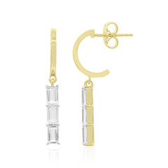 Orecchini in argento con Topazio Bianco