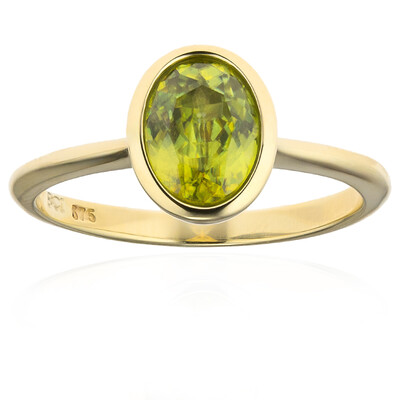Anello in oro con Sfene (CUSTODANA)