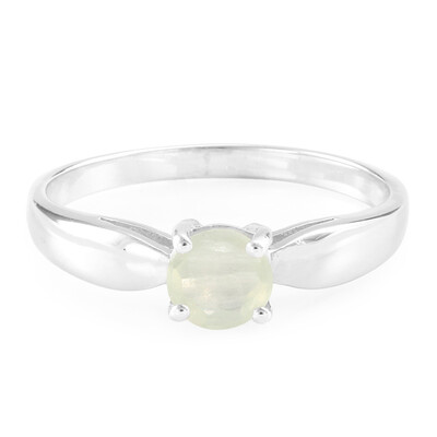Anello in argento con Prehnite