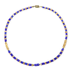 Collana in argento con Opale Blu dell'Etiopia (Riya)