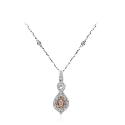 Collana in oro con Diamante Rosa I1 (CIRARI)