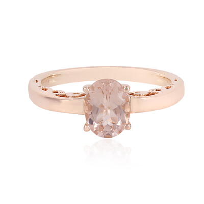 Anello in oro con Morganite