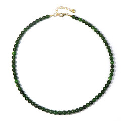 Collana in argento con Diopside Russo