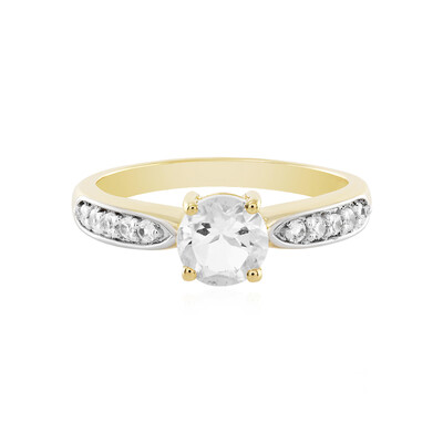 Anello in argento con Petalite