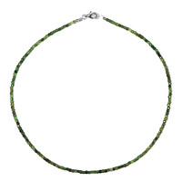 Collana in argento con Tormalina Verde