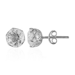 Orecchini in argento con Topazio Bianco