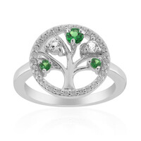 Anello in argento con Tsavorite della Tanzania