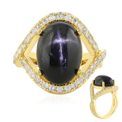 Anello in argento con Diopside Stellato d'India