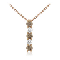 Collana in oro con Diamante Cioccolato SI2