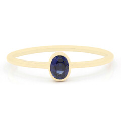 Anello in oro con Zaffiro Blu
