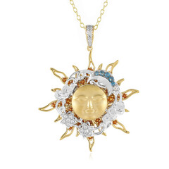 Collana in argento con Citrino Madeira (Gems en Vogue)