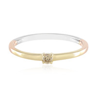 Anello in oro con Diamante Cioccolato I2