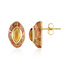 Orecchini in argento con Citrino Madeira (Adela Silber)