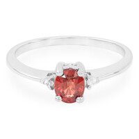 Anello in argento con Granato Malaya