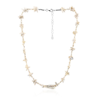 Collana in argento con Perla Keshi (TPC)