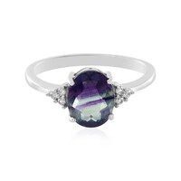 Anello in argento con Fluorite Bicolore