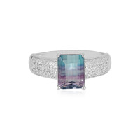 Anello in argento con Fluorite Bicolore