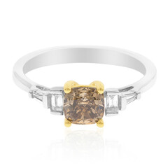 Anello in oro con Diamante Cioccolato