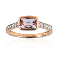 Anello in oro con Berillo Rosa non riscaldato