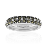 Anello in argento con Marcassite