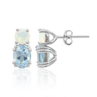 Orecchini in argento con Topazio Blu Cielo