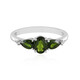 Anello in argento con Diopside Russo