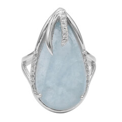 Anello in argento con Acquamarina