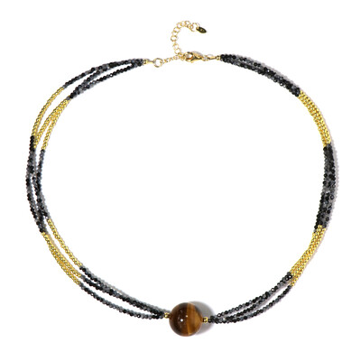 Collana in argento con Occhio di Tigre (Riya)