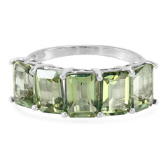 Anello in argento con Topazio Kiwi