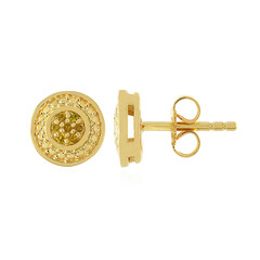 Orecchini in argento con Diamante Giallo I3
