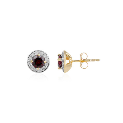 Orecchini in argento con Rodolite Lampone