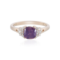 Anello in oro con Zaffiro Luc Yen (non riscaldato) (AMAYANI)
