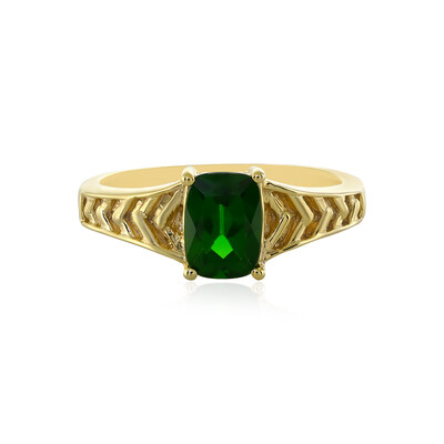 Anello in argento con Diopside Russo