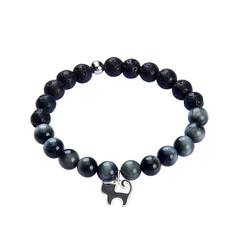 Bracciale in argento con Perla di Lava